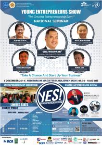 the poster of YES_UGM 2014